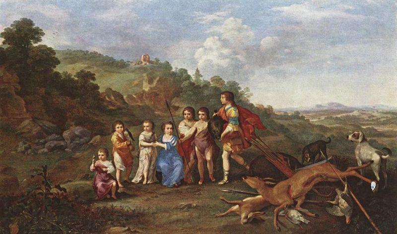 Cornelis van Poelenburch Children of Frederick V Prince Elector of Pfalz and King of Bohemia